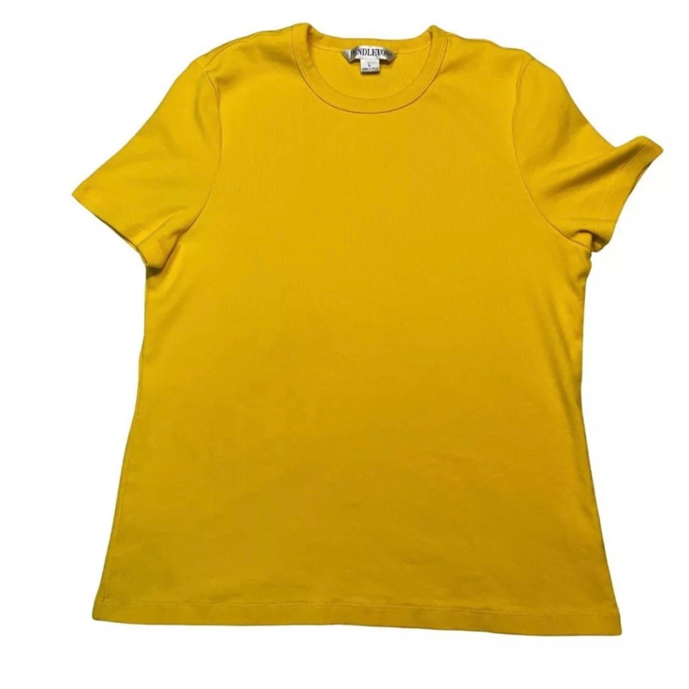 Pendleton Shirt Womens Large Yellow Short Sleeve soft cotton - detergent residue